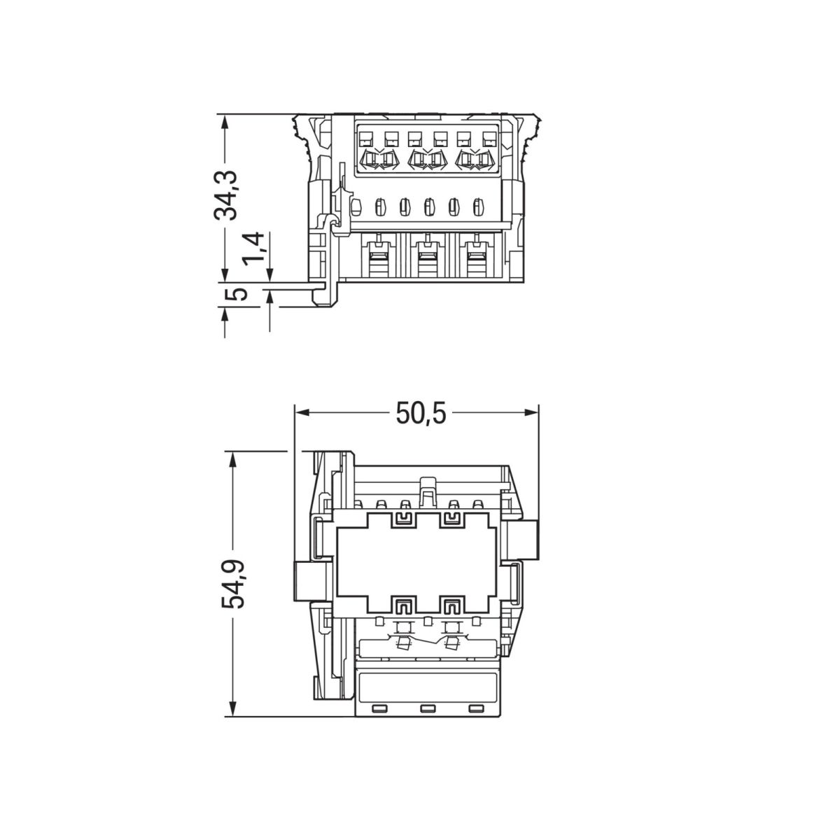 Linect-T-Steckverbinder 770-6229