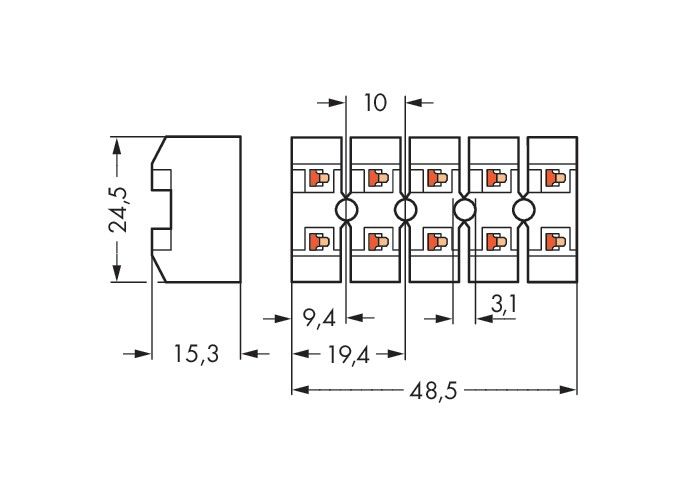 Netzanschlussklemme 272-103/108-000