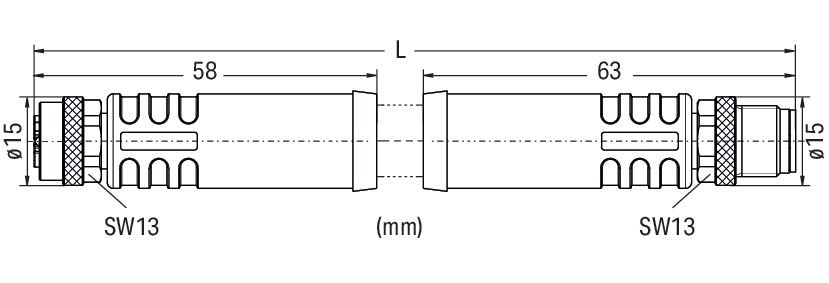 Power-Leitung,M12L-Buchse 756-3505/050-005