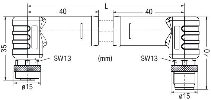 Power-Leitung,M12L-Buchse 756-3506/050-150