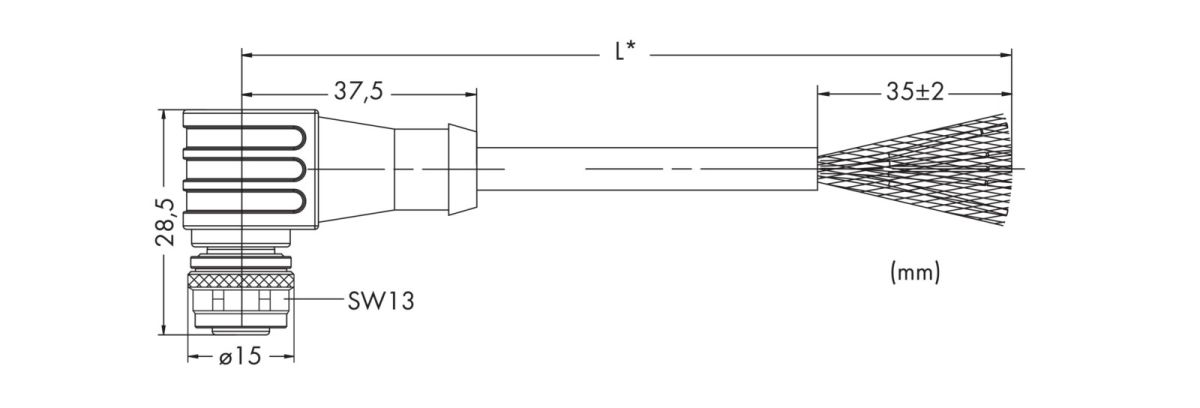 PROFIBUS-Leitung M12B-Bu. 756-1102/060-050