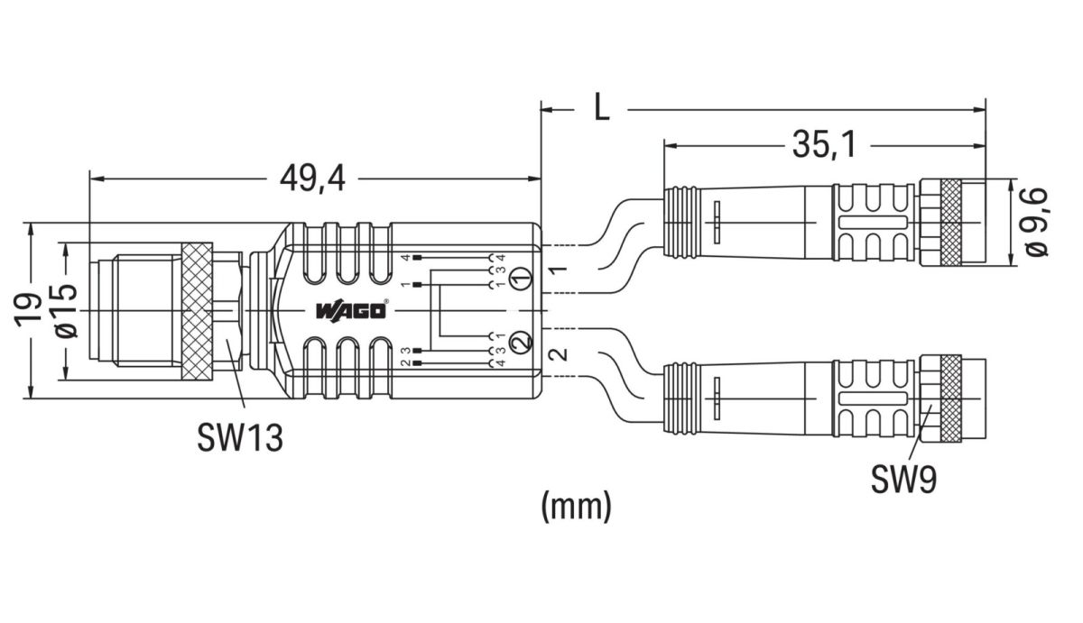 Sensor-/Aktorleitung 756-5513/040-020