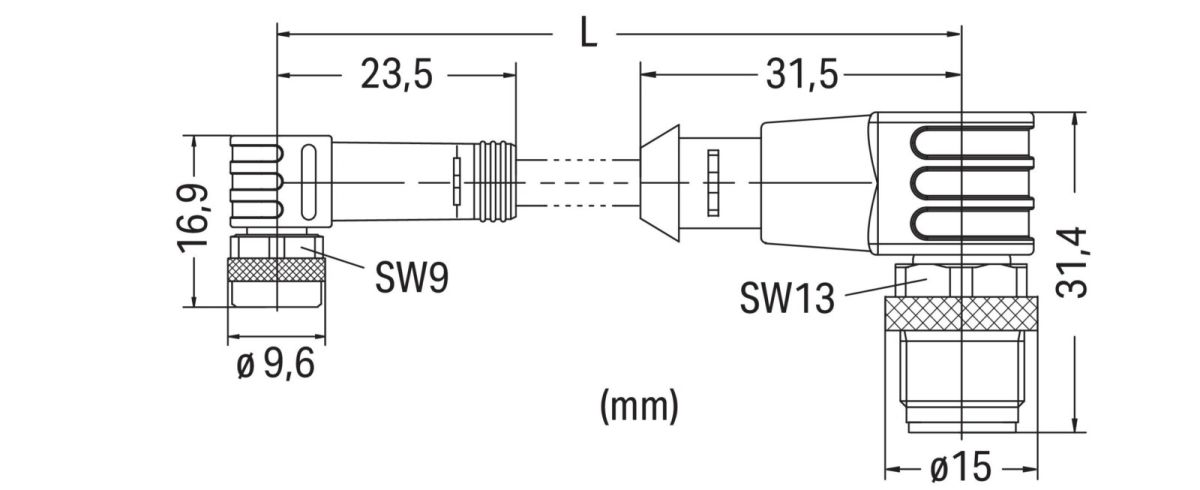 Sensor-/Aktorleitung M8Bu. 756-5510/040-010