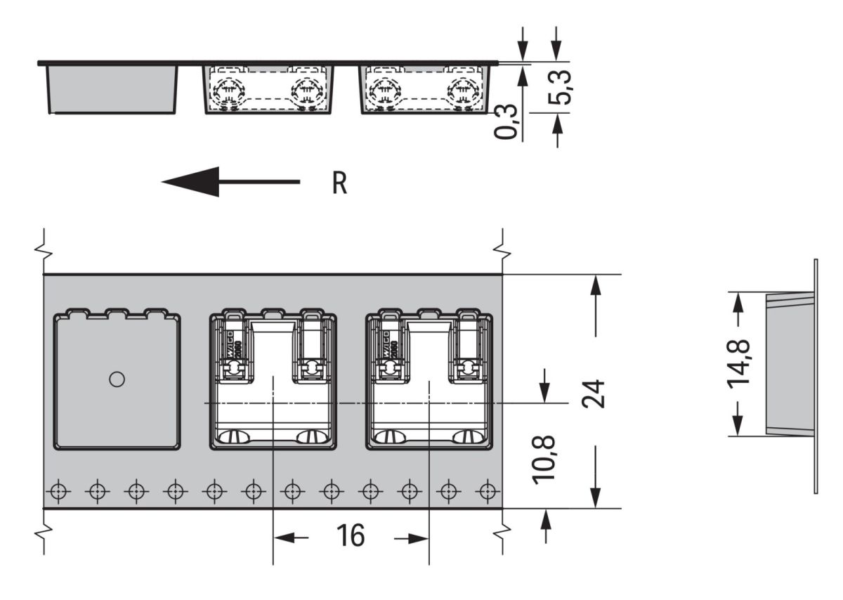 SMD-Leiterplattenklemme 2060-852/998-404