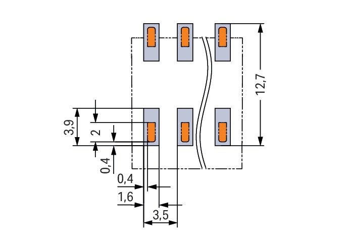 SMD-Leiterplattenklemme 20861212700000900000