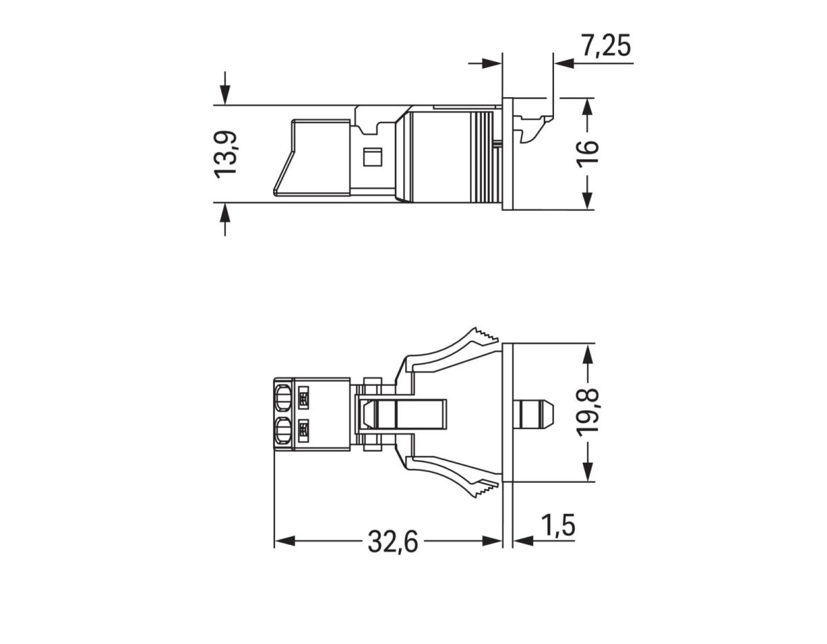 Snap-In-Buchse 890-722