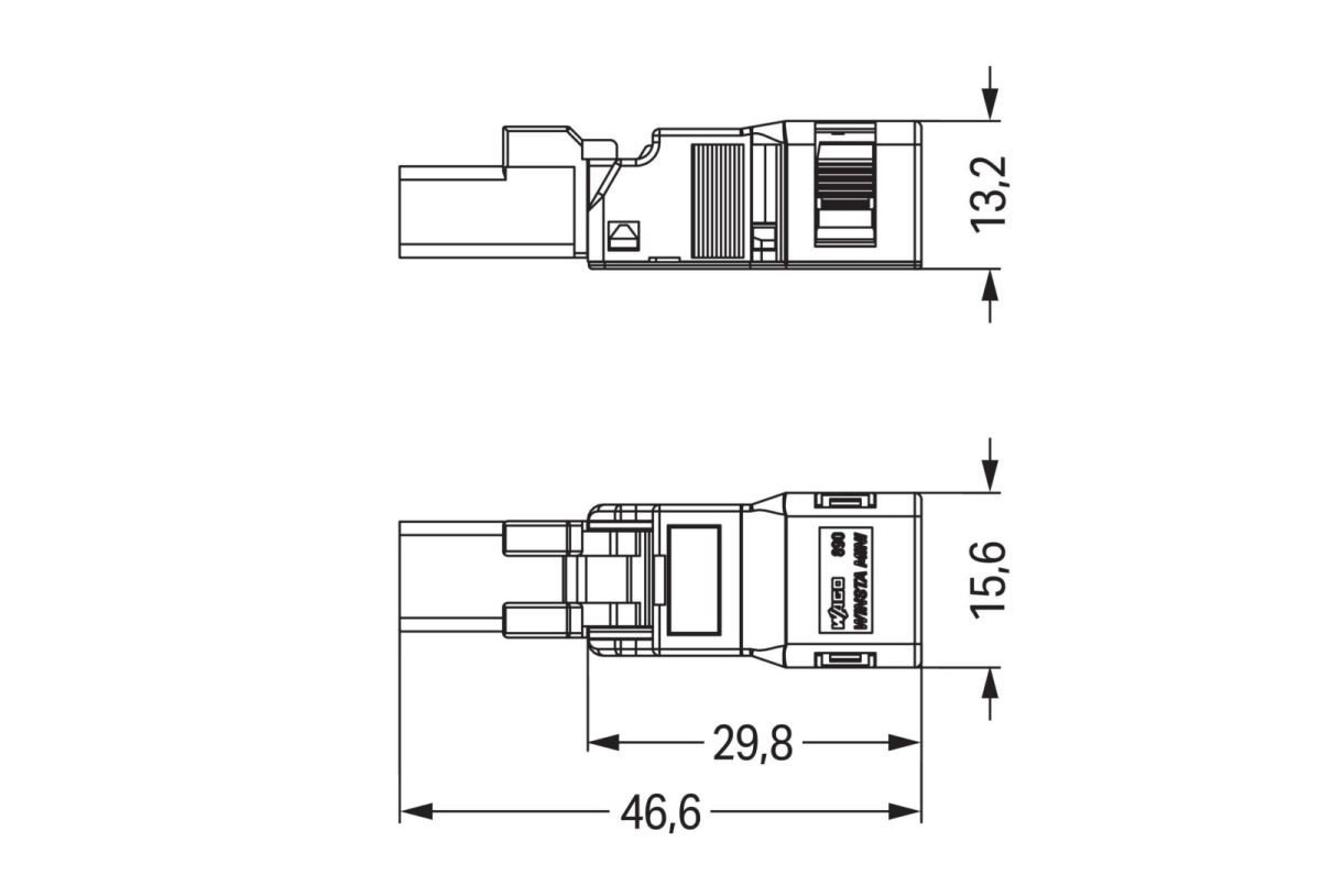 Steck. m. Zugentlastungsg. 890-212/342-000