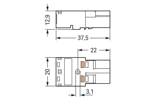 Stecker 2-polig 770-252/060-000