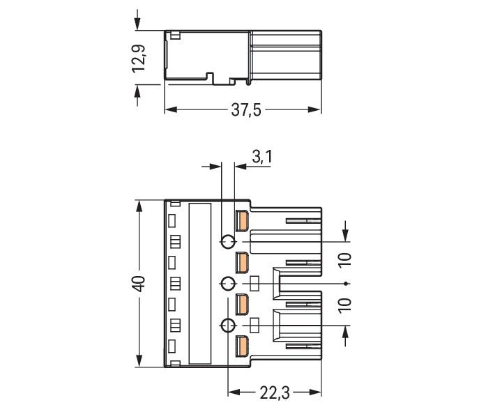 Stecker 4-polig 770-254/062-000