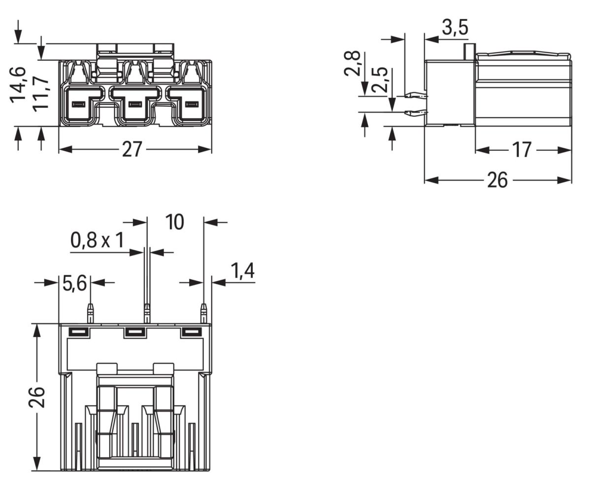 Stecker für Leiterplatten 770-813