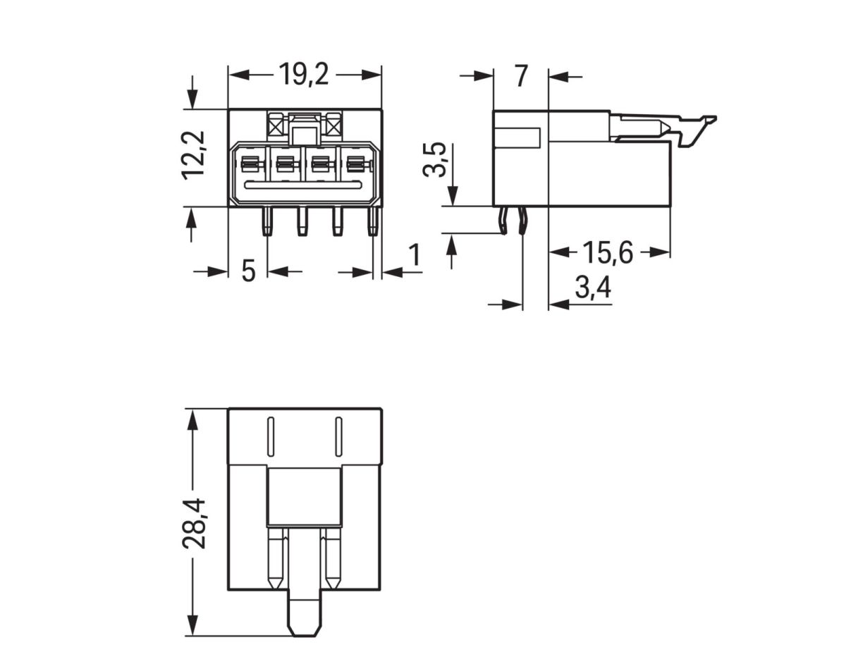 Stecker für Leiterplatten 890-814/011-000