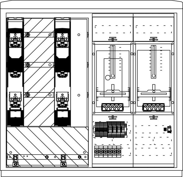 Wandlerschrank Freiluft WS822L.N4.C1101