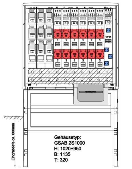 Festplatzverteiler 2S103LSL2Sy332316S