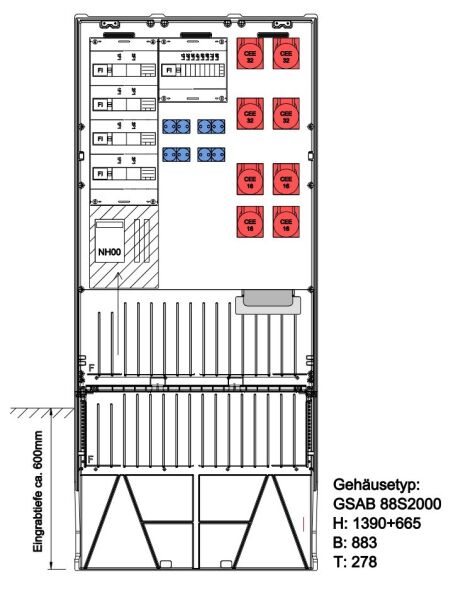 Festplatzverteiler 88S20FP4324168S