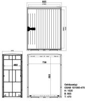 Normkabelverteilerschrank 1S1000-470MPIMC