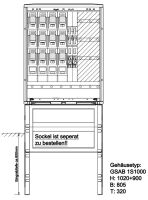 Normkabelverteilerschrank 1S1000K4LSL22LSL00