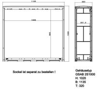 Normkabelverteilerschrank 2S1000PIMC