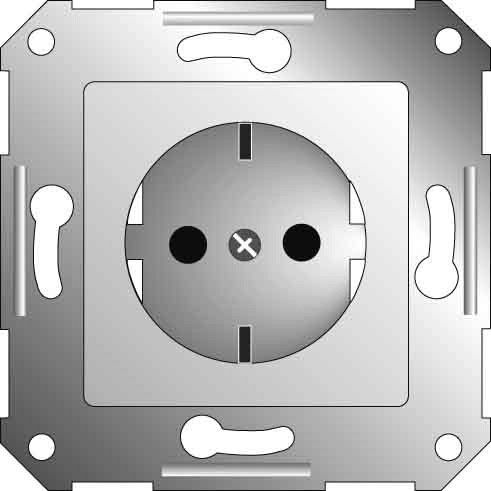 Steckdoseneinsatz reinweiss  275004