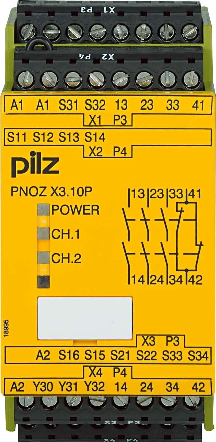 Pilz pnoz x3 схема подключения