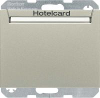 Relais-Schalter Hotelcard 16417114 edelstahl matt 