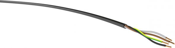 H05VV-F 4G1,5mm² schwarz Schnittlänge