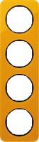 Rahmen 4-fach 10142334 orange/schwarz glänzend