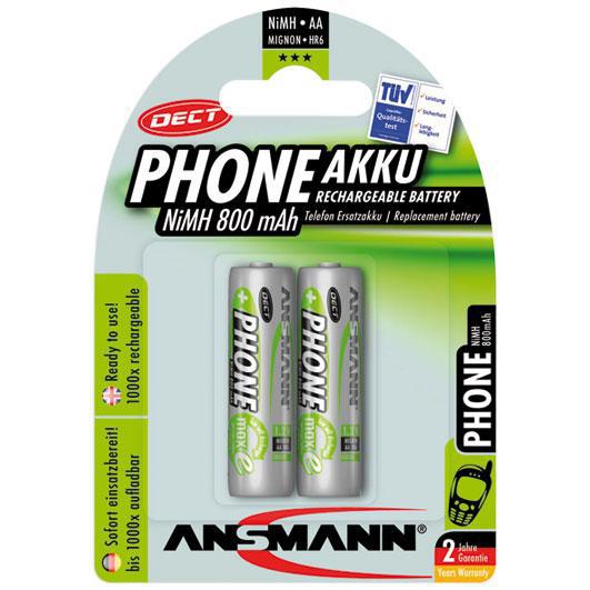 Akku DECT NiMh 1,2V/800 mAh Mignon