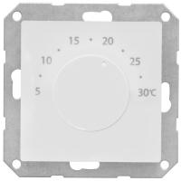 Kombi-Raumthermostat 230V 0,5A mit Zentralplatte 55 x 55 mm reinweiß