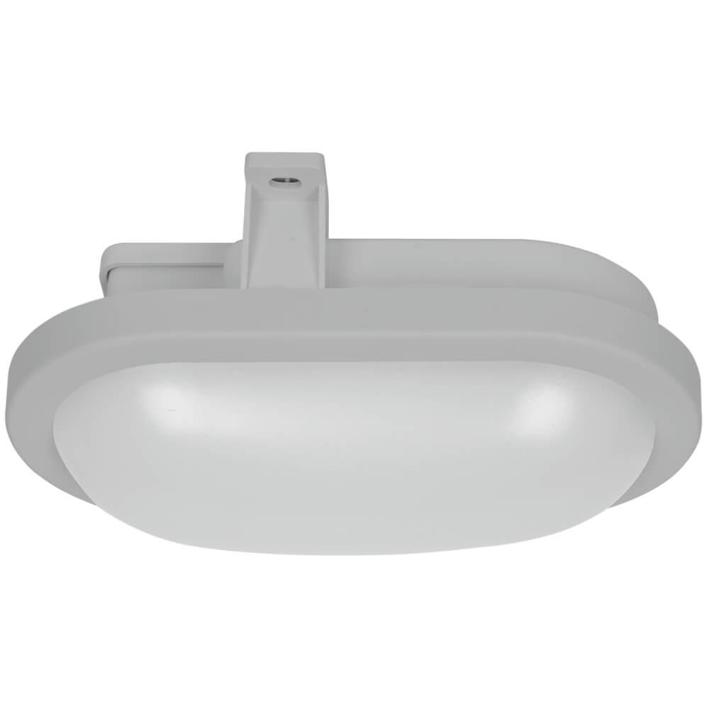 LED-Ovalleuchte LEDs/10W 800 lm 6500K mit Bewegungsmelder grau