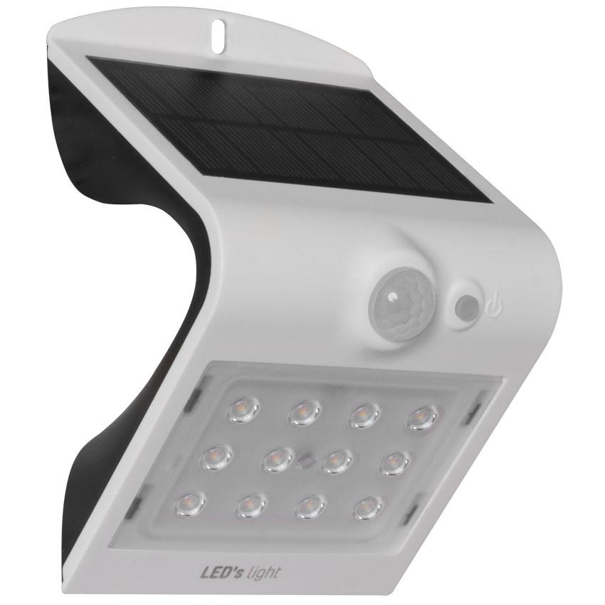 Solar-Außenwandstrahler, LEDs/1,5W und LEDs/0,2W