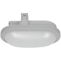 LED-Ovalleuchte LEDs/10W 800 lm 6500K mit Bewegungsmelder grau