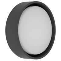 Außenwandleuchte FRAME ROUND LED/7W mit HF-Melder anthrazit Aludruckguss