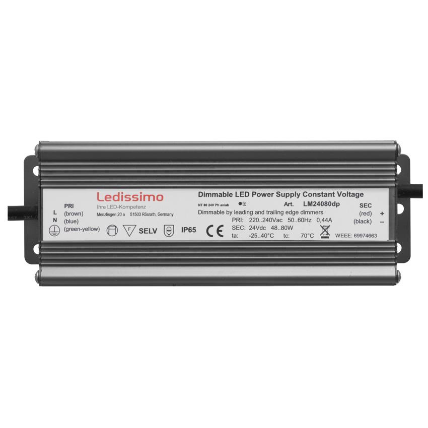 LED-Netzteil, 24V-DC/48-80W