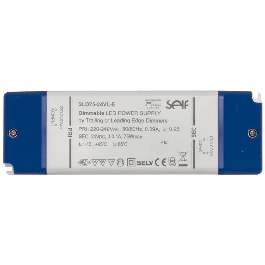 LED-Netzteil 24V-DC/12-75W IP20 dimmbar