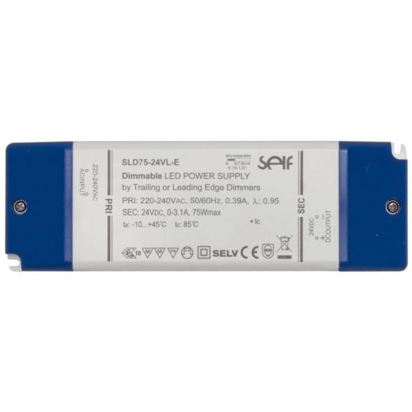 LED-Netzteil 24V-DC/12-75W IP20 dimmbar