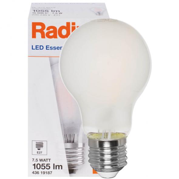 LED-Lampe RaLED ESSENCE STANDARD AGL-Form matt E27/240V 7,8W (75W), 1.055 lm