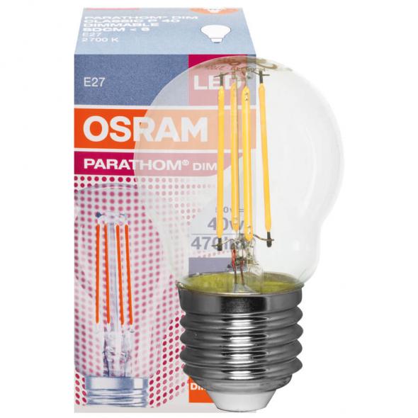 Filament-LED-Lampe CLASSIC Tropfen-Form klar E27/240V/5W