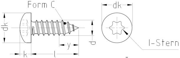 Linsen-Blechschraube-C 6053/001/01 4,8x100