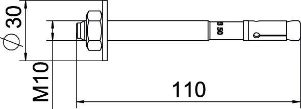Bolzenanker BZ3 BZ3 10x110/0-50