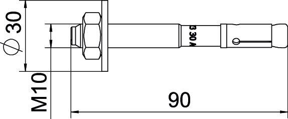 Bolzenanker BZ3 BZ3 10x90/0-30A4