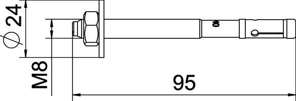 Bolzenanker BZ3 BZ3 8x95/0-40