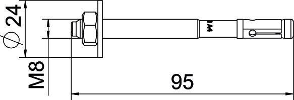 Bolzenanker BZ3 BZ3 8x95/0-40A4