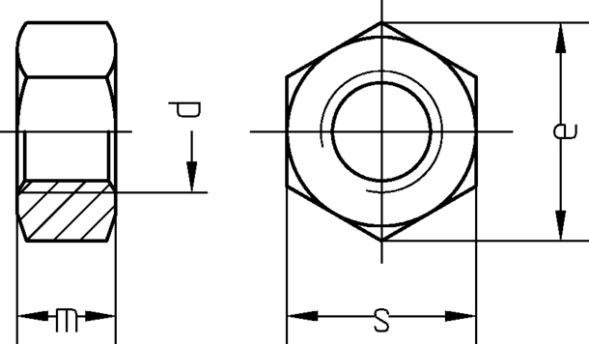 Sechskantmutter A4 3606/000/01 16