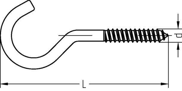 Wäscheleinenhaken Art. 15 2235/001/01 5x65