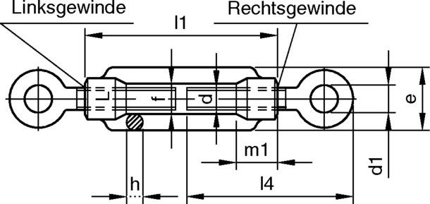 Spannschlossmutter 1651/001/99 12