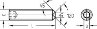 Gewindestift, Innen-6-Kant 1601/002/01 5x16