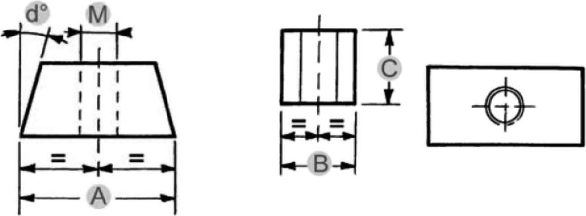 Trapezmutter verzinkt, HW HW10