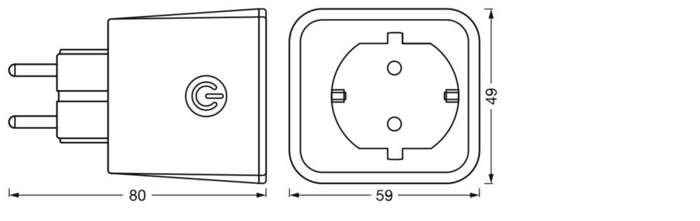 Steckdosenadapter Smart SMART #4099854088537