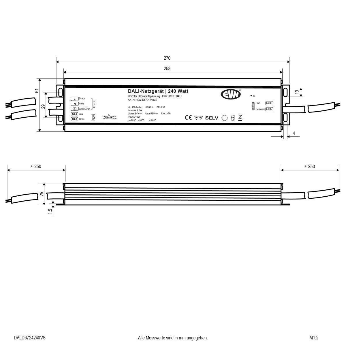 DALI Dimmer-Empfänger DALD6724240VS