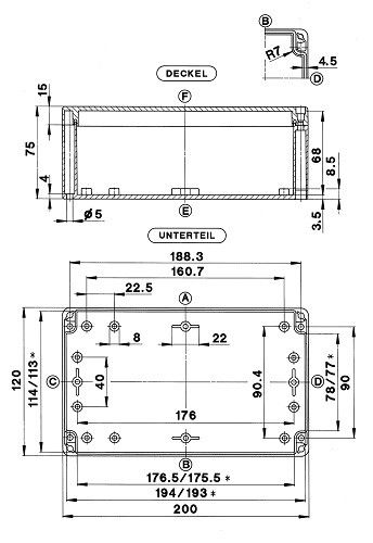 Polycarbonatgehäuse GEH.KPL.CT-761 T